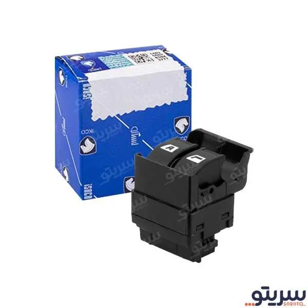 کلید شیشه بالابر پژو پارس مدل جفت کلید 3799 برند ایساکو