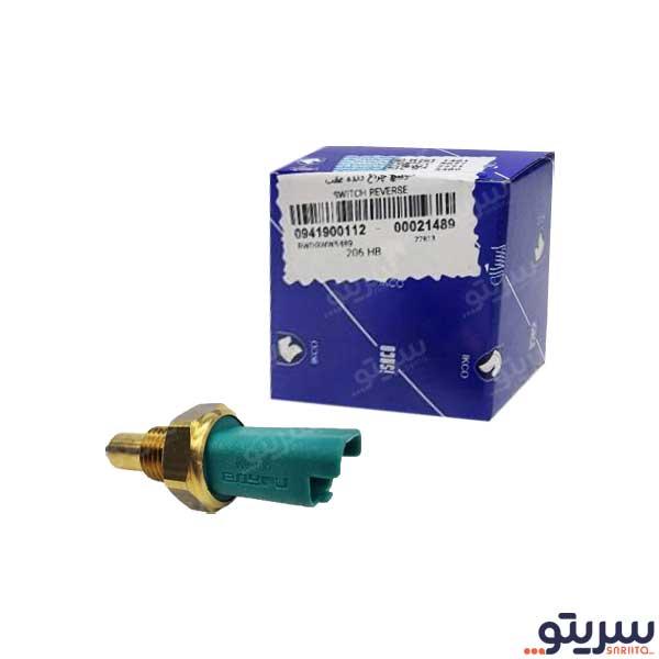  2_.سوییچ چراغ دنده عقب پژو 206 مدل 0112 برند ایساکو
