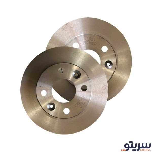  1_.دیسک ترمز چرخ جلو تیبا مدل 1321 برند گیلان