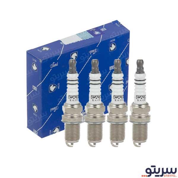  2_.شمع پایه کوتاه تک پلاتین مدل 0498 برند ایساکو (بسته 4 عددی)