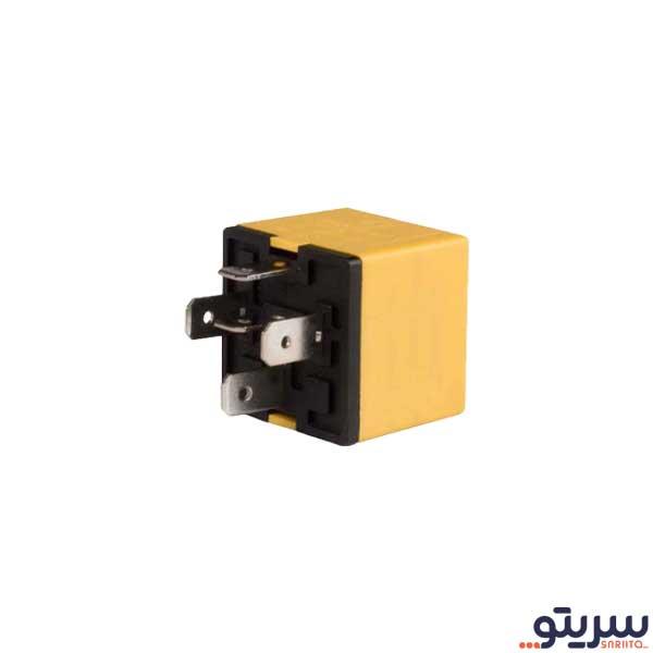  2_.رله بخاری پژو 405 مدل 25-35 آمپر زرد 0199 برند ایساکو