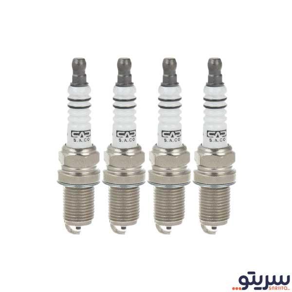  1_.شمع پایه کوتاه تک پلاتین مدل 0498 برند ایساکو (بسته 4 عددی)