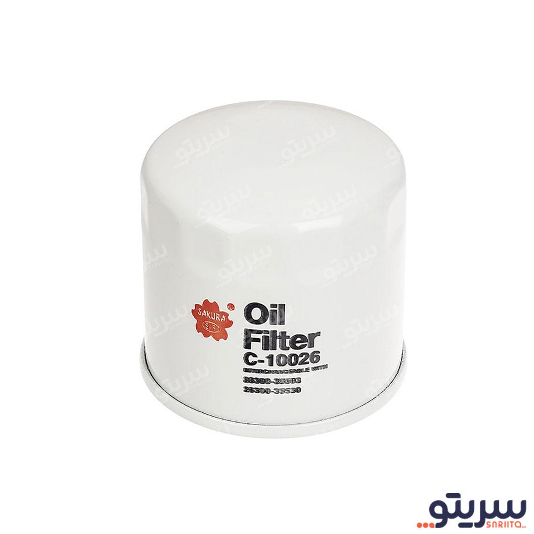  2_.فیلتر روغن خودرو هیوندای سانتافه 2700 برند ساکورا