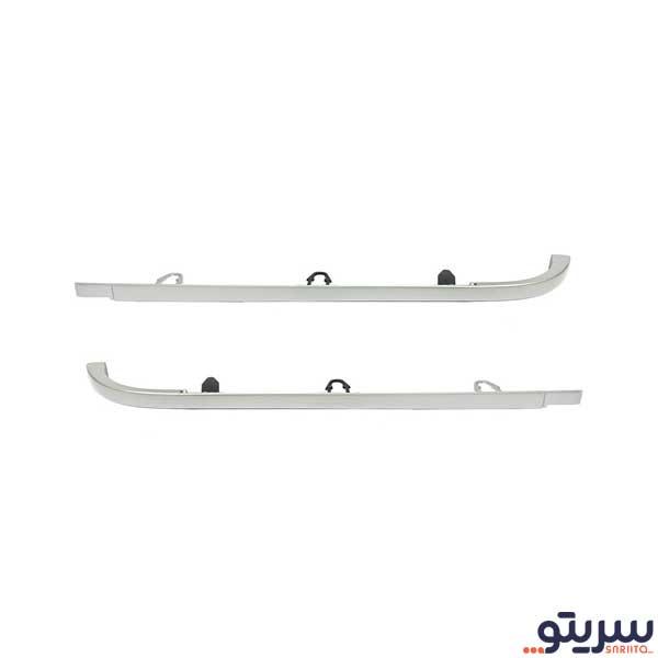 مجموعه ابرویی چراغ جلو پژو 405 رنگ نقره ای برند کایان صنعت