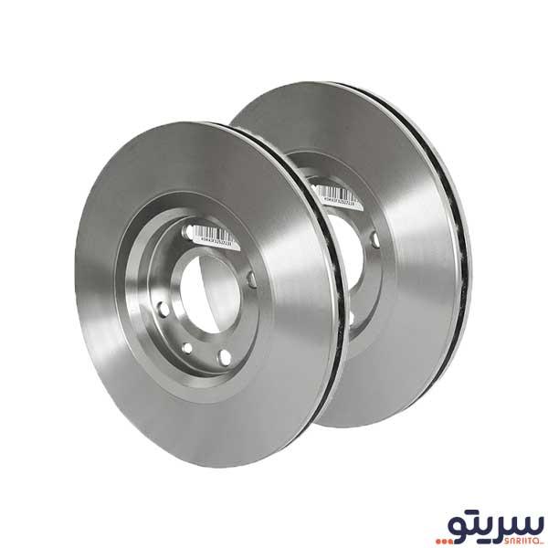  1_.دیسک ترمز چرخ جلو آریسان 2 مدل 4599 برند ایساکو (بسته 2 عددی)