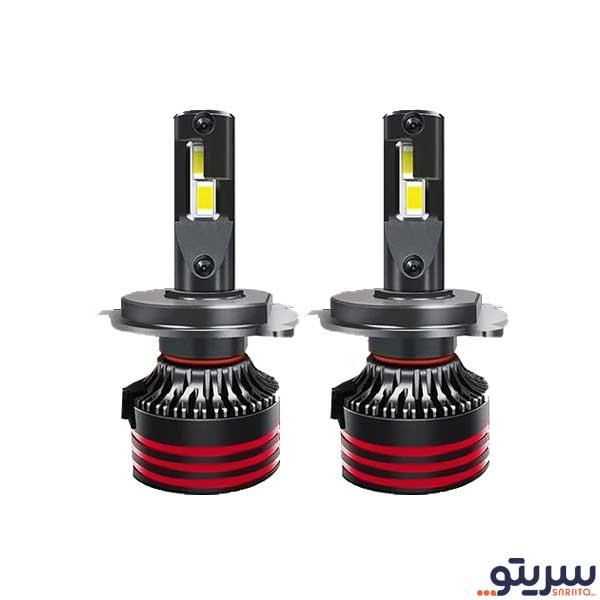  1_.هدلایت لنزو پایه H4 مدل M8 PRO بسته 2 عددی