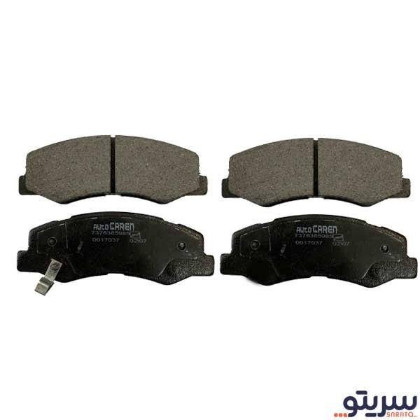  2_.لنت ترمز جلو پژو 206 تیپ 5 تولید بعد از سال 1392 مدل 01000  برند autocaren
