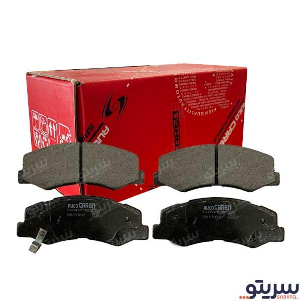 لنت ترمز جلو پژو 206 تیپ 5 تولید بعد از سال 1392 مدل 01000  برند autocaren