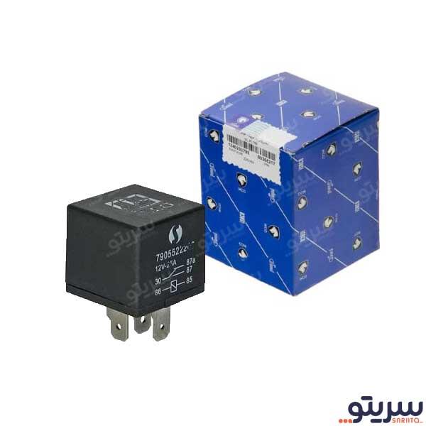  1_.رله فن 5 فیش پژو 405 پایه مشکی مدل 0299 برند ایساکو