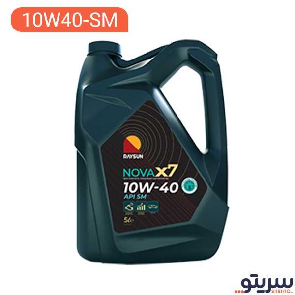 روغن موتور ری سان مدل Nova X7 10W40 SM حجم 5 لیتر