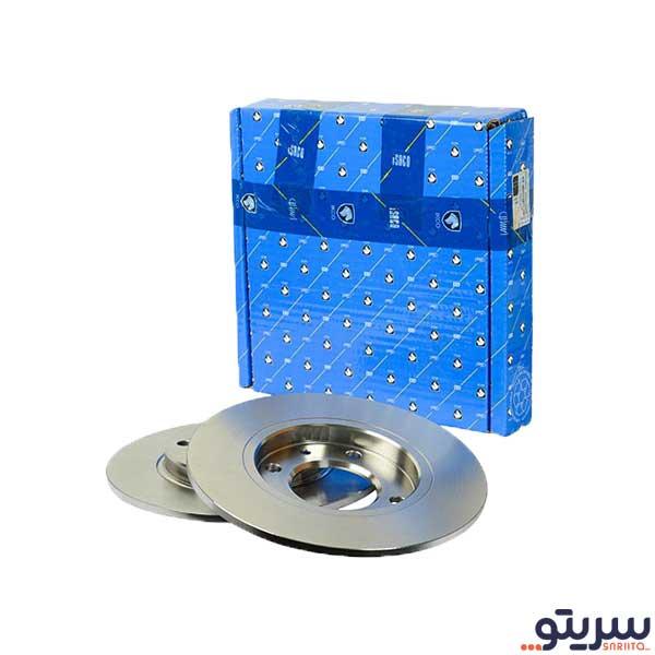 دیسک ترمز چرخ عقب پژو 207 مدل 0199 برند ایساکو (بسته 2 عددی)