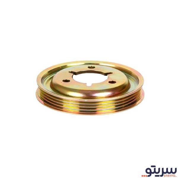 پولی سر میل لنگ پژو پارس با موتور TU5 مدل 4 شیار 2499 برند ایساکو