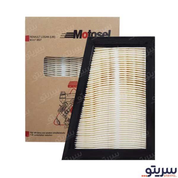  1_.فیلتر هوا رنو سیمبل مدل 9507 برند موتوسل