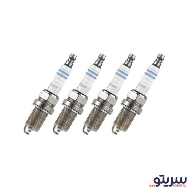  1_.شمع پایه کوتاه تک پلاتین مدل FR7DC برند بوش (بسته 4 عددی)