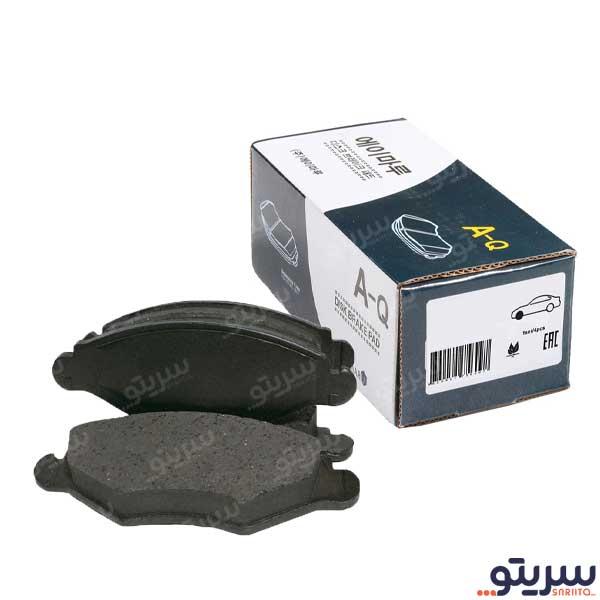 لنت ترمز جلو پژو 206 تیپ 2 مدل 1854 برند A-Q