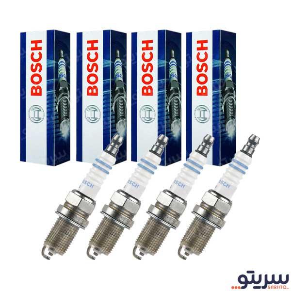 شمع پایه کوتاه تک پلاتین مدل FR7DC برند بوش (بسته 4 عددی)