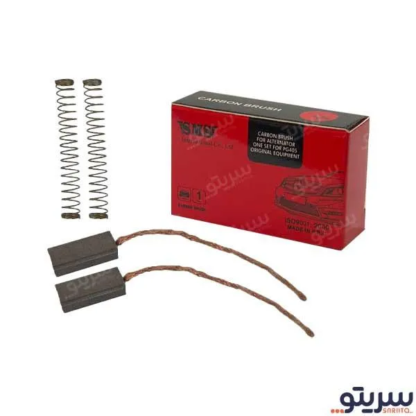 زغال دینام پژو 405 مدل PX60 برند SMS