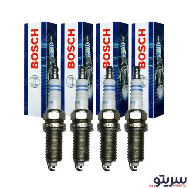  1_.شمع پایه بلند تک پلاتین مدل FR8SC برند بوش (بسته 4 عددی)