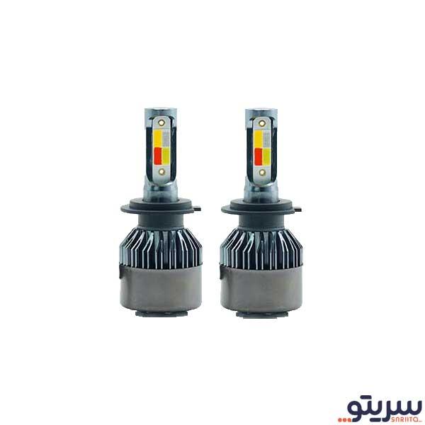  1_.هدلایت لنزو پایه H7 مدل 5 حالته بسته 2 عددی
