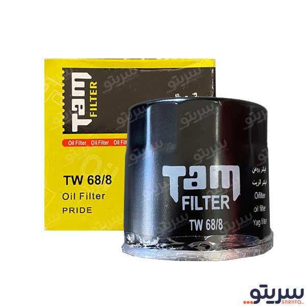  2_.فیلتر روغن پراید مدل TW68/8 برند تام فیلتر