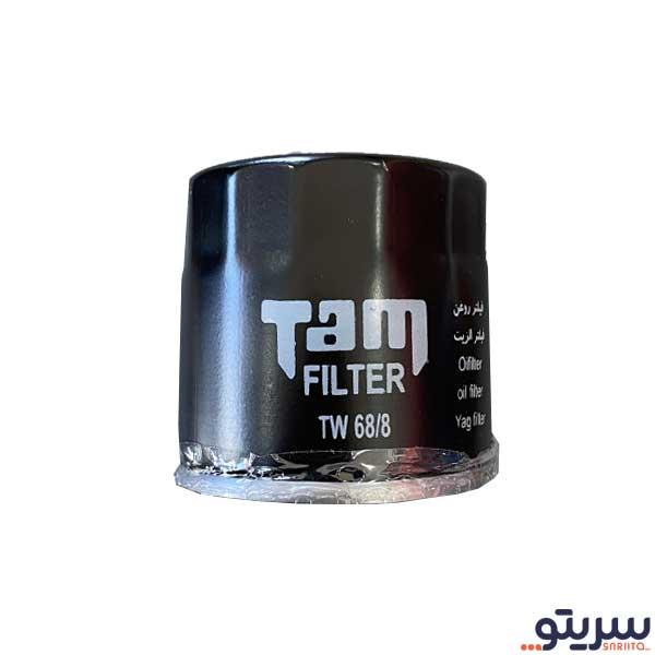  1_.فیلتر روغن پراید مدل TW68/8 برند تام فیلتر