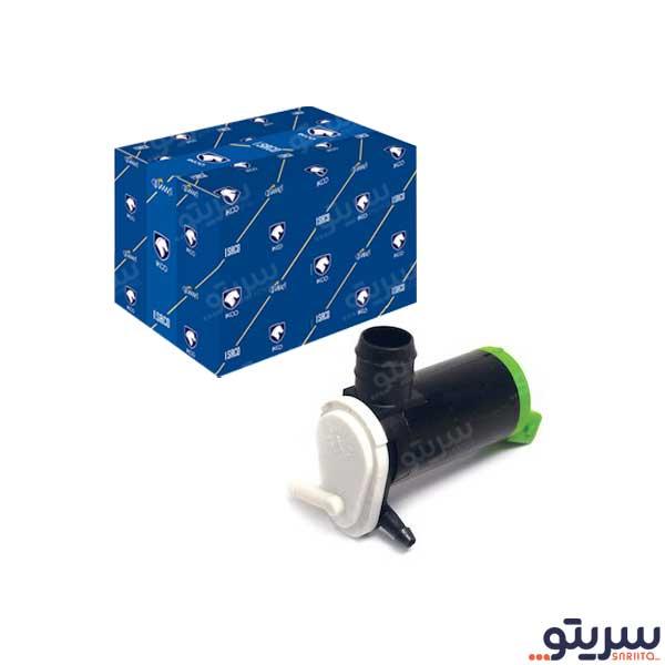پمپ شیشه شوی پژو 206 مدل 2 خروجه 0699 برند ایساکو
