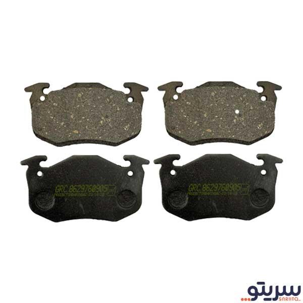  1_.لنت ترمز عقب پژو 206 تیپ 5 مدل 1579 برند گیلان (قبل از سال 1392)