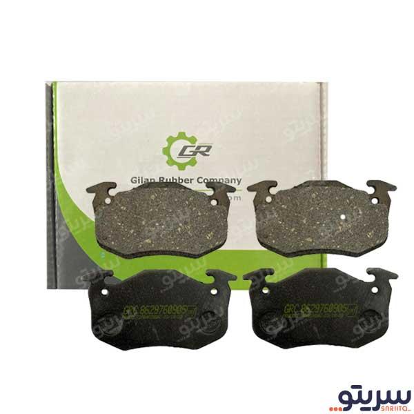  2_.لنت ترمز عقب پژو 206 تیپ 5 مدل 1579 برند گیلان (قبل از سال 1392)