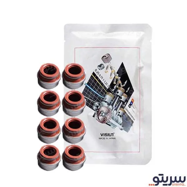 لاستیک ساق سوپاپ پژو 405 مدل 66C00 برند ویژن (بسته 8 عددی)