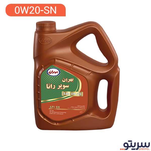 روغن موتور خودرو بهران مدل بهران سوپر رانا  0W20 حجم چهار لیتر