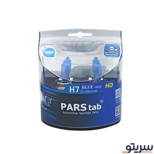 لامپ خودرو پارس تاب پایه H7 مدل PX26D 100W BLUE HD (بسته 2 عددی) لامپ خودرو پارس تاب پایه H7 مدل PX26D 100W BLUE HD (بسته 2 عددی)